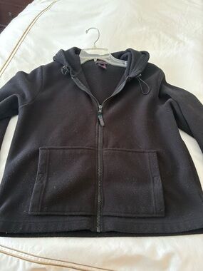 Polo by Ralph Lauren Black Hooded Fleece Jacket, pockets